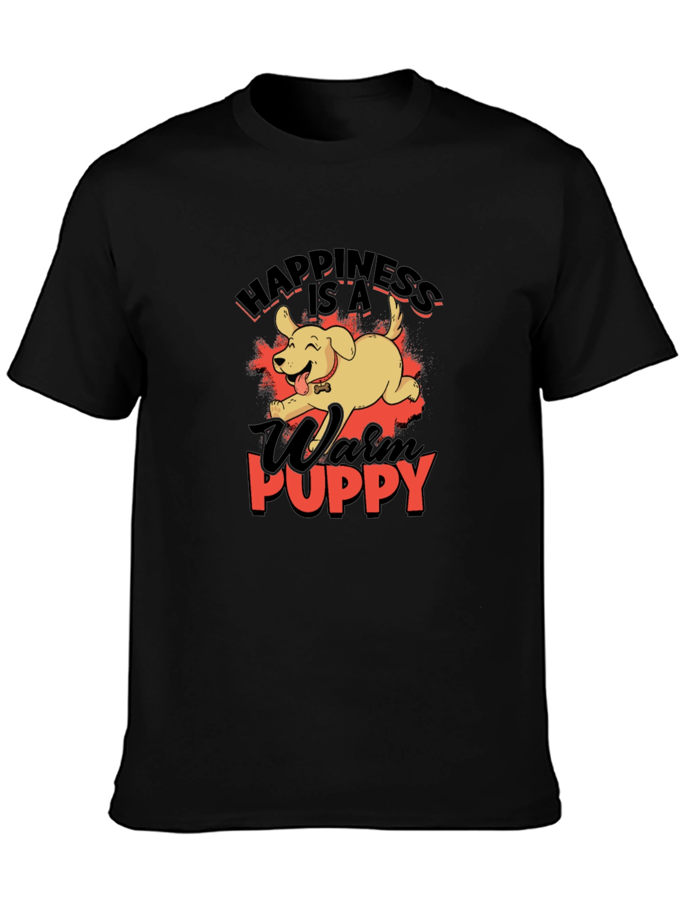Happiness Is A Warm Puppy Graphic T-Shirt