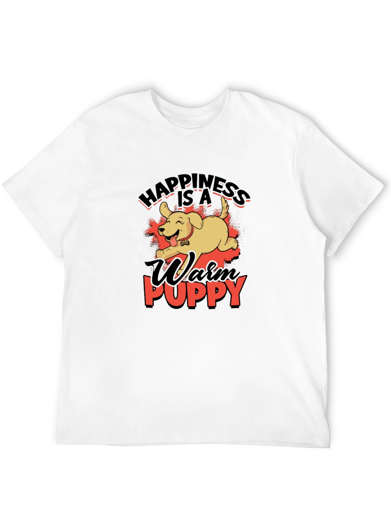Happiness Is A Warm Puppy Graphic T-Shirt