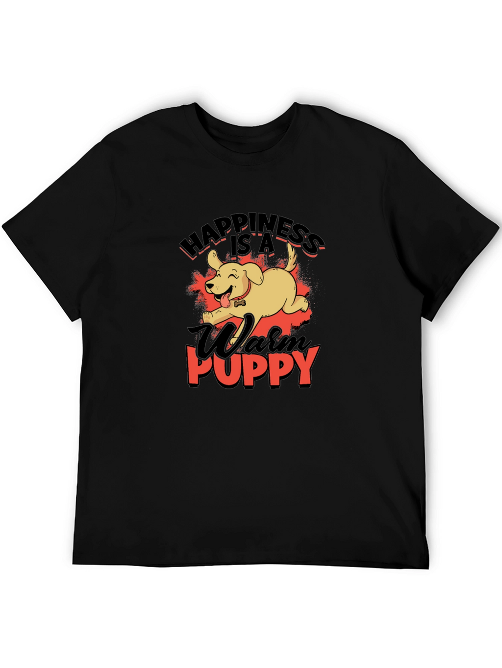 Happiness Is A Warm Puppy Graphic T-Shirt