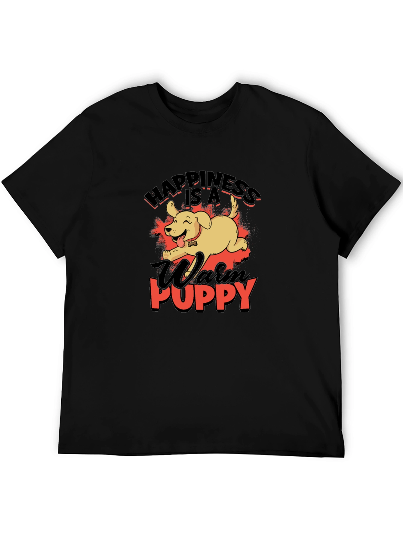 Happiness Is A Warm Puppy Graphic T-Shirt