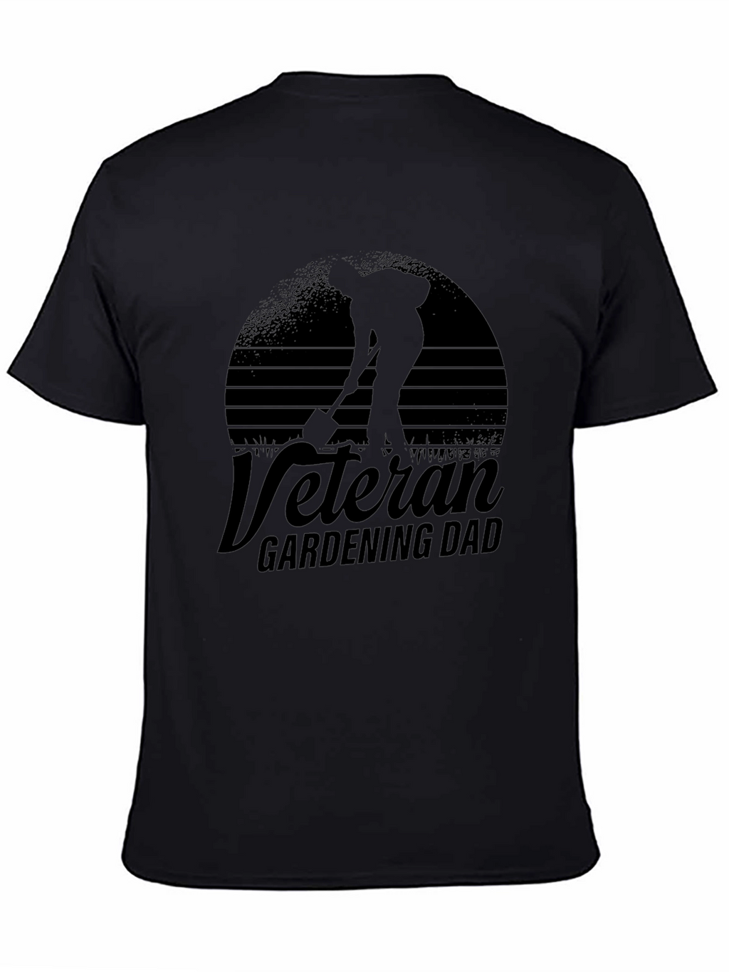 Veteran Gardening Dad T-Shirt - Black