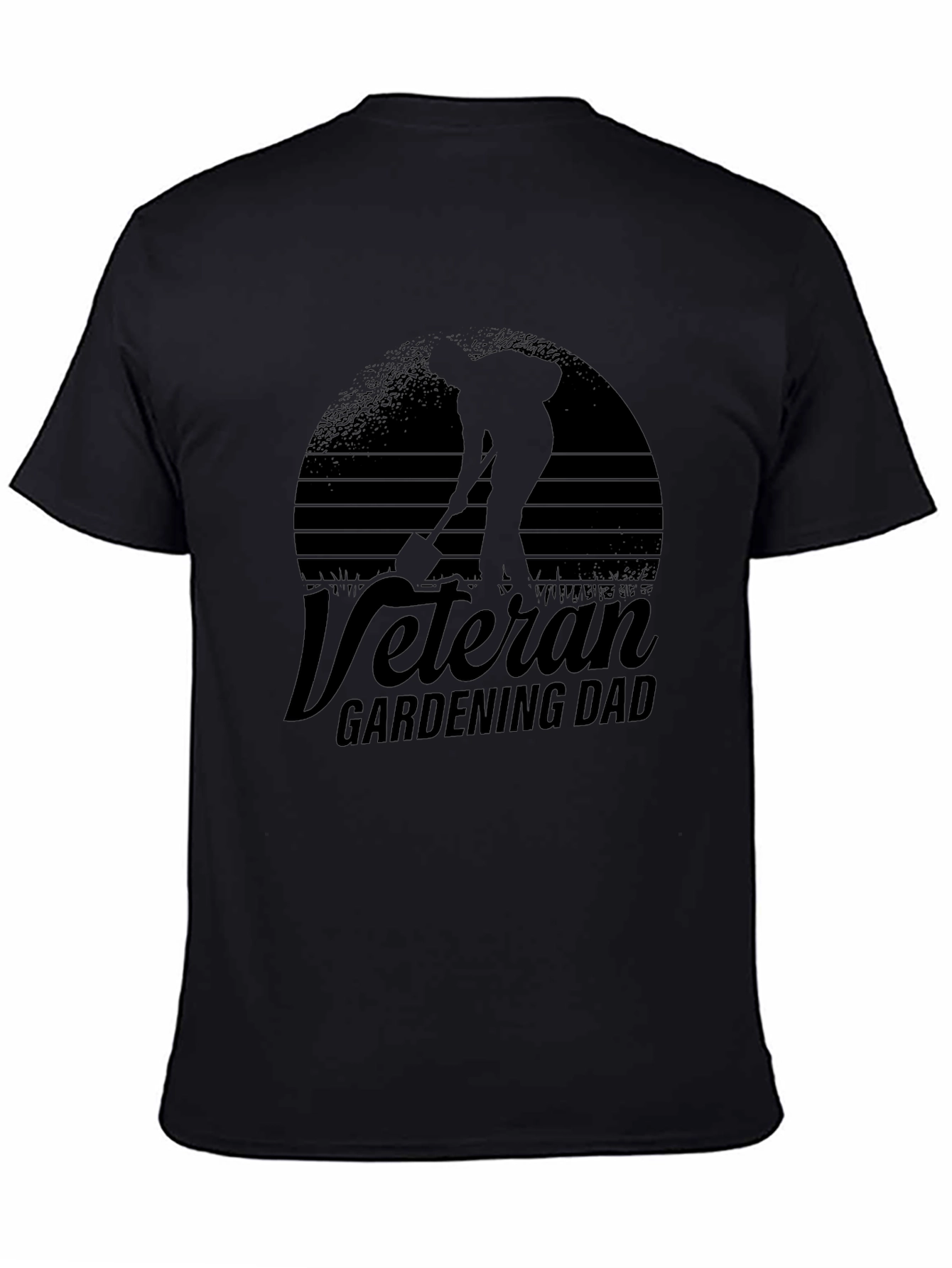 Veteran Gardening Dad T-Shirt - Black
