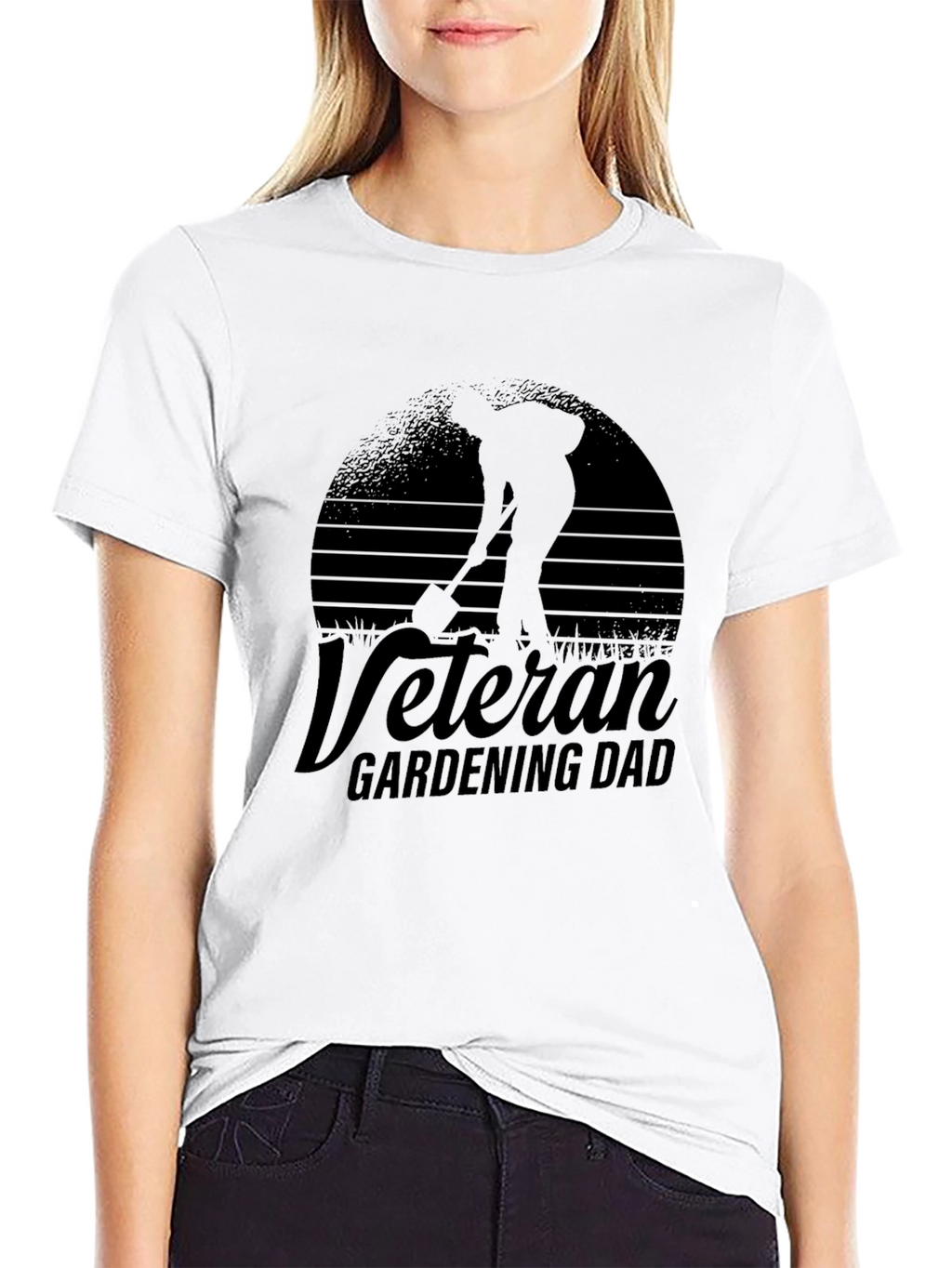 Veteran Gardening Dad T-Shirt - Black