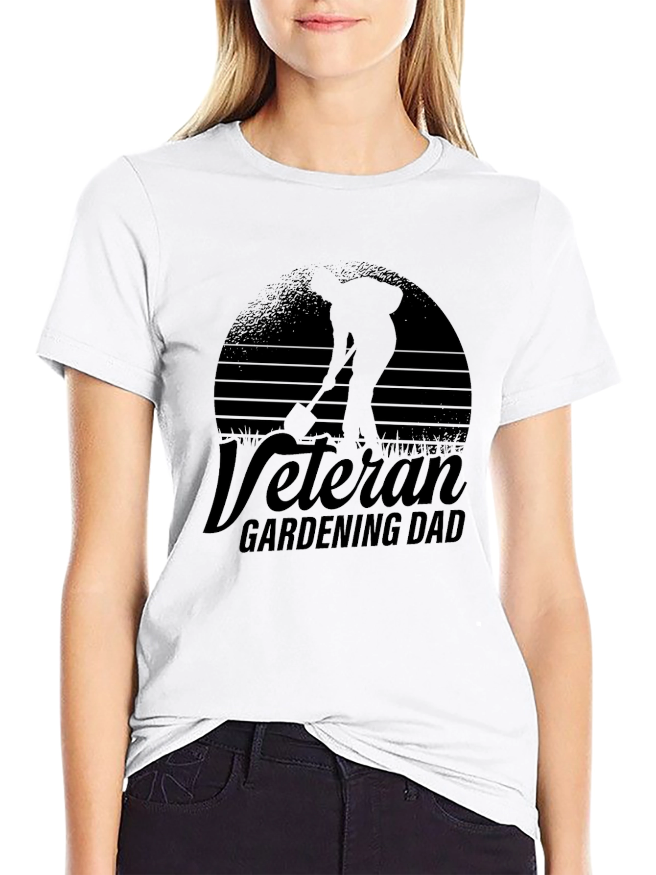 Veteran Gardening Dad T-Shirt - Black