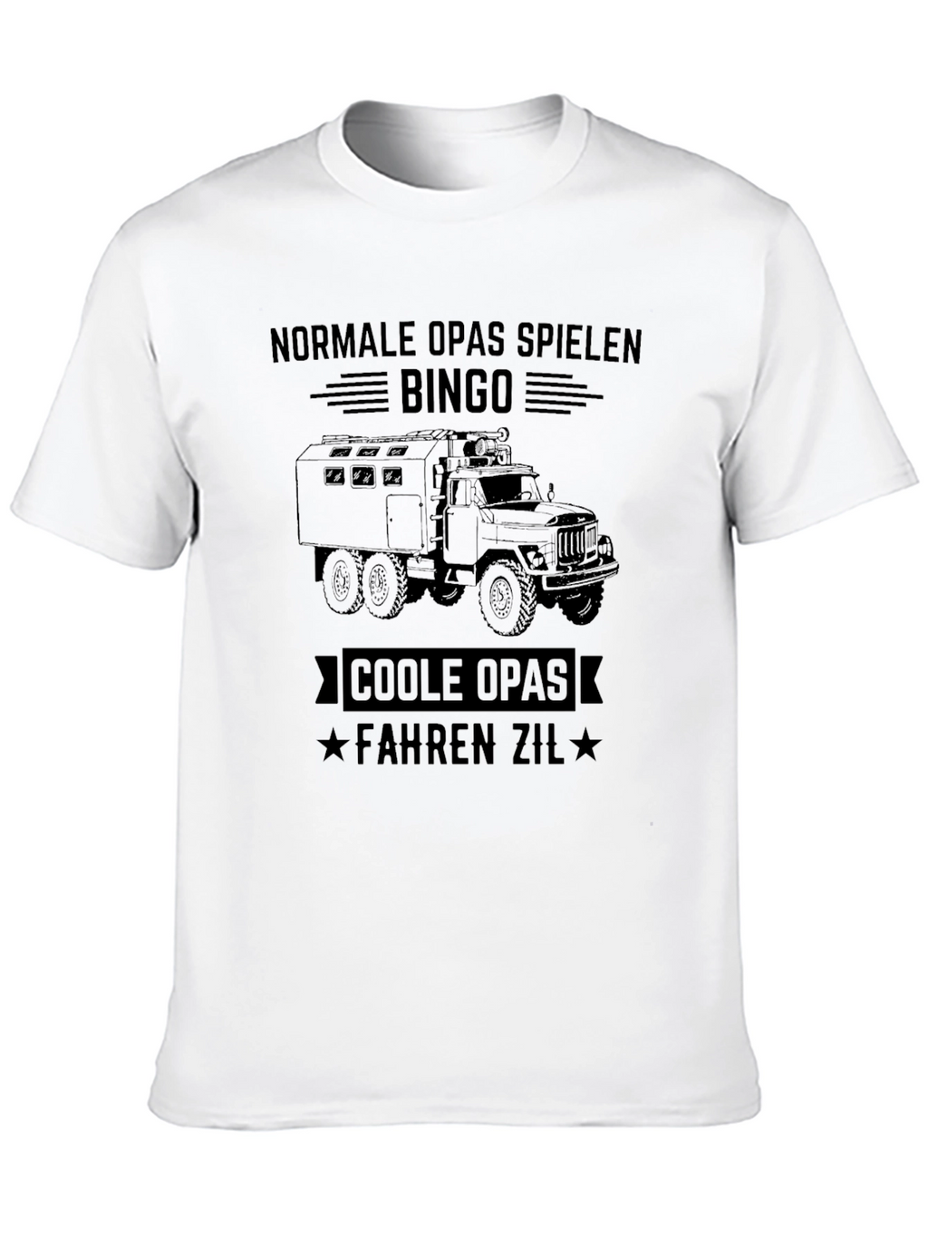 Cool Grandpas Drive Zil T-Shirt - Black
