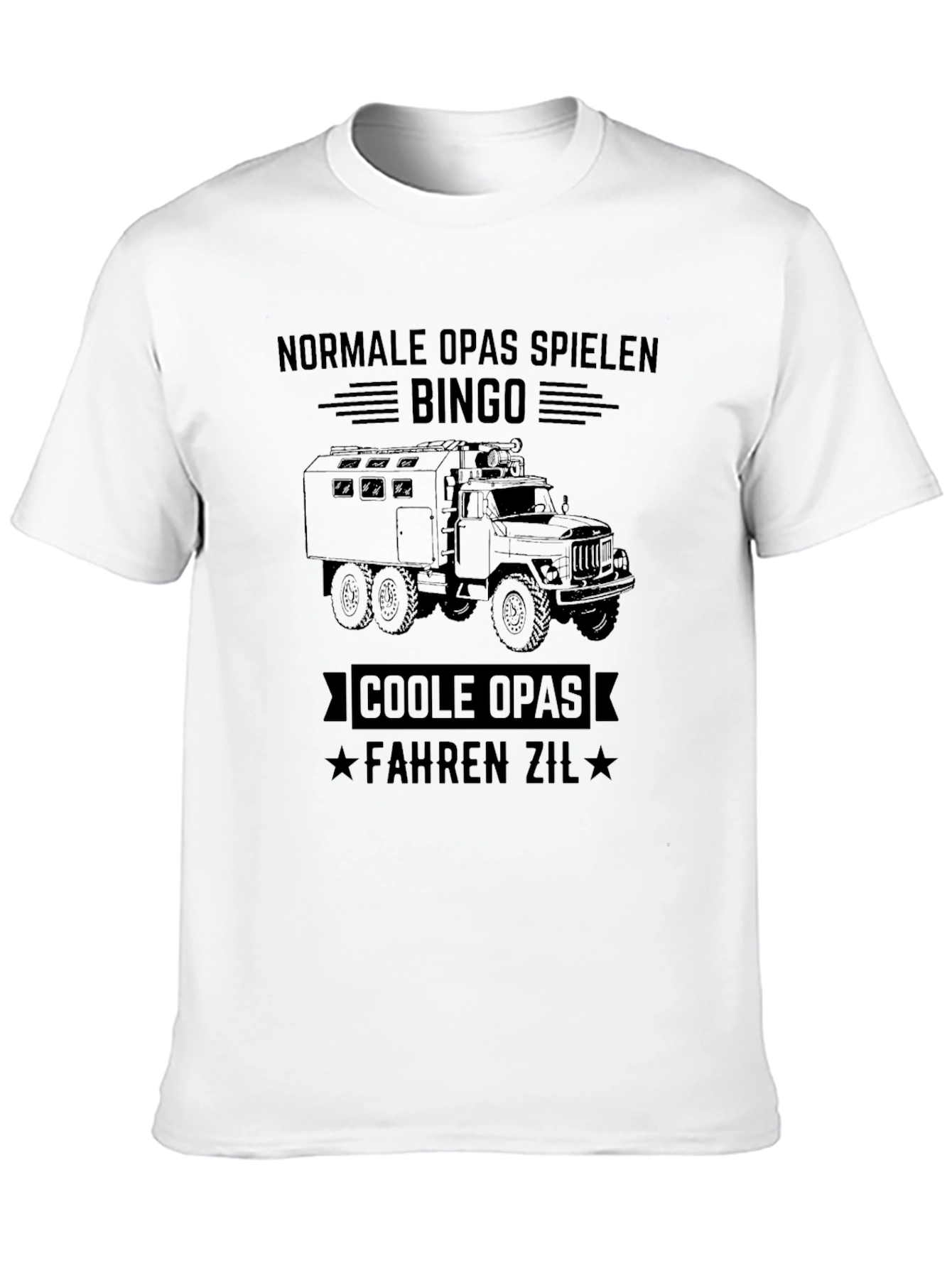 Cool Grandpas Drive Zil T-Shirt - Black