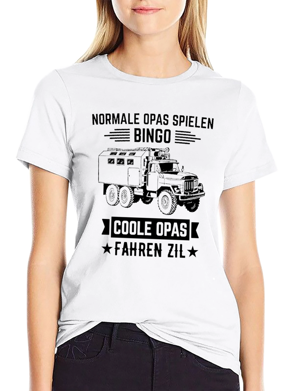 Cool Grandpas Drive Zil T-Shirt - Black