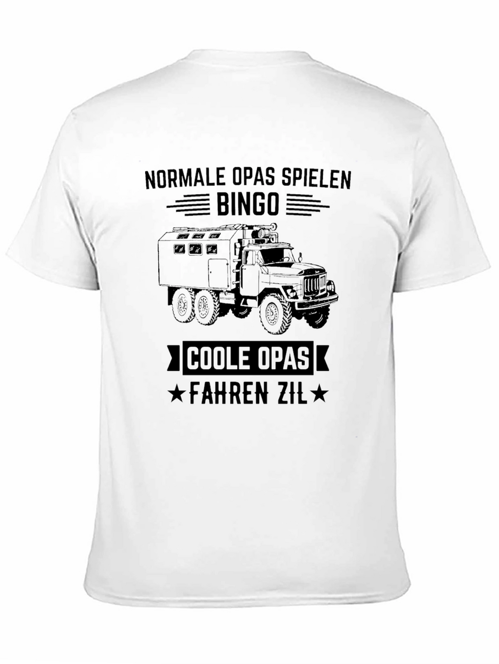 Cool Grandpas Drive Zil T-Shirt - Black