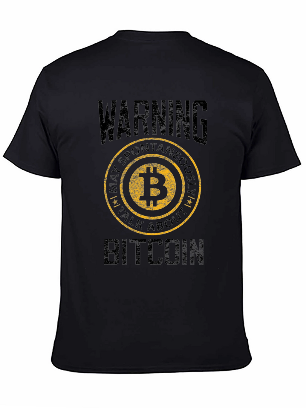 Bitcoin Warning T-Shirt - Crypto Enthusiast Apparel