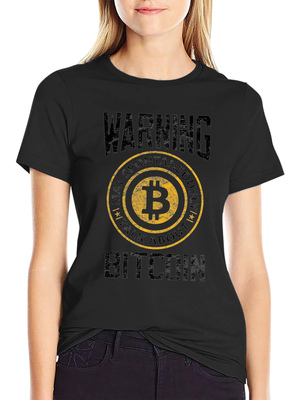 Bitcoin Warning T-Shirt - Crypto Enthusiast Apparel