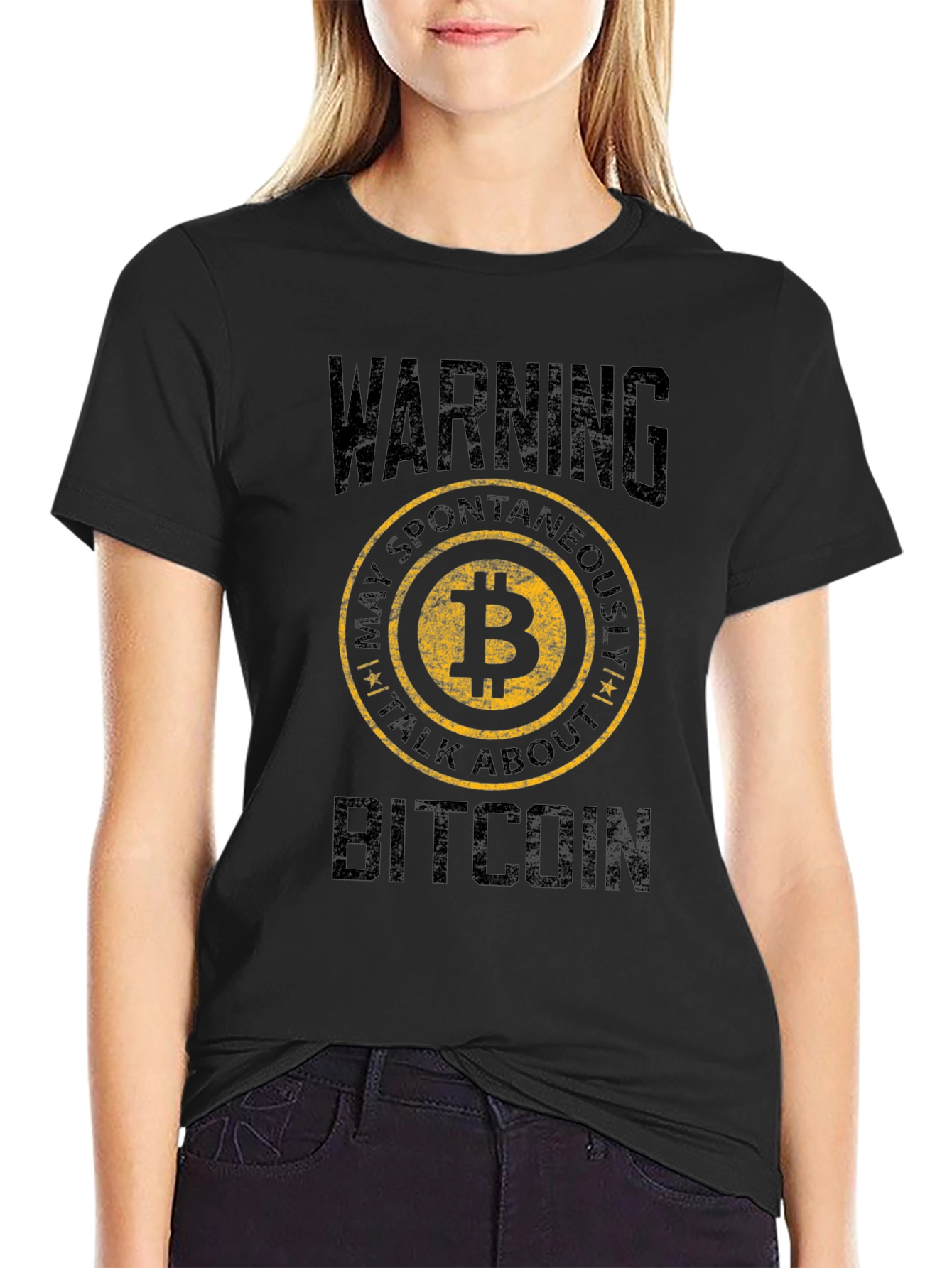 Bitcoin Warning T-Shirt - Crypto Enthusiast Apparel