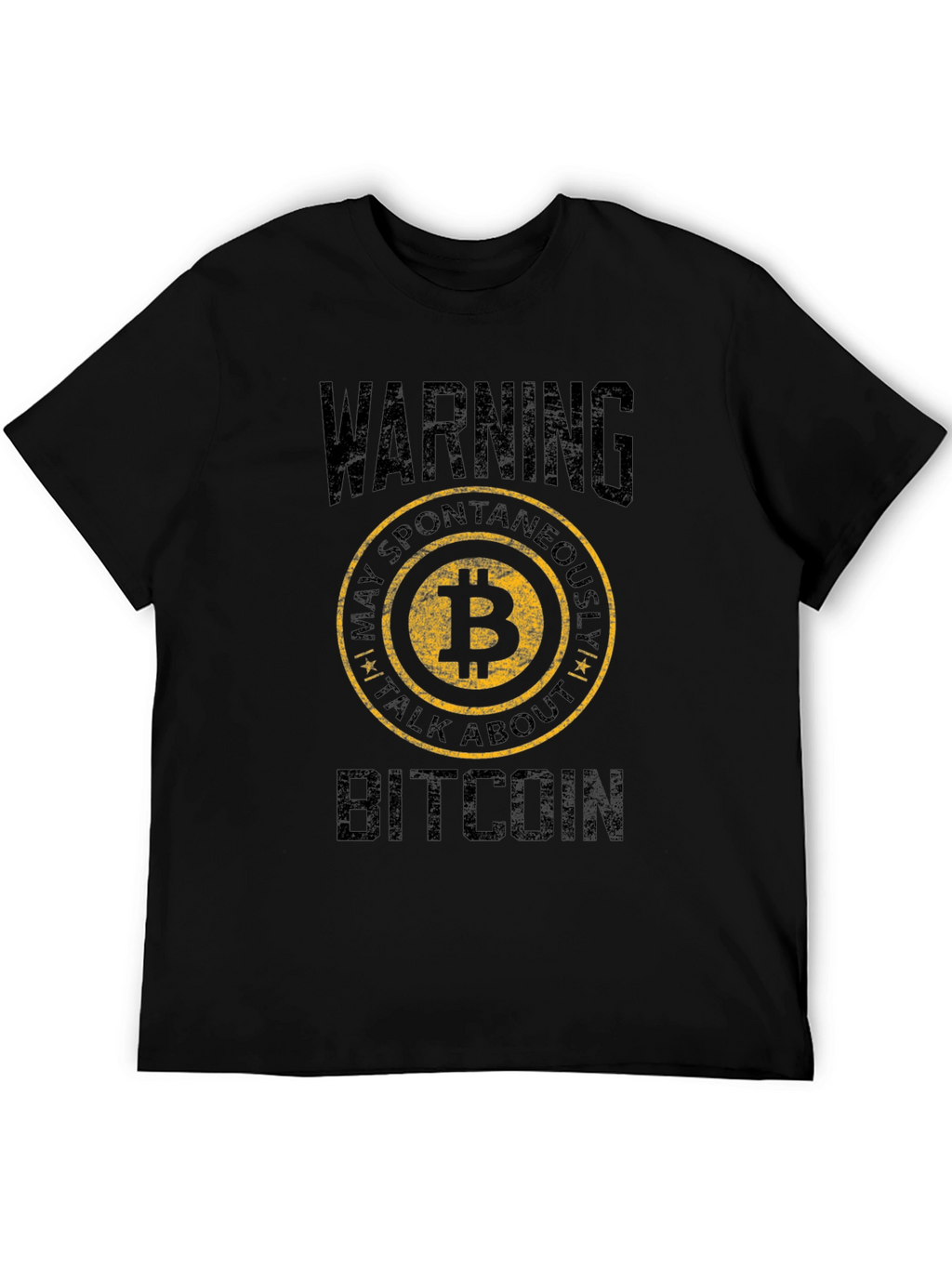 Bitcoin Warning T-Shirt - Crypto Enthusiast Apparel