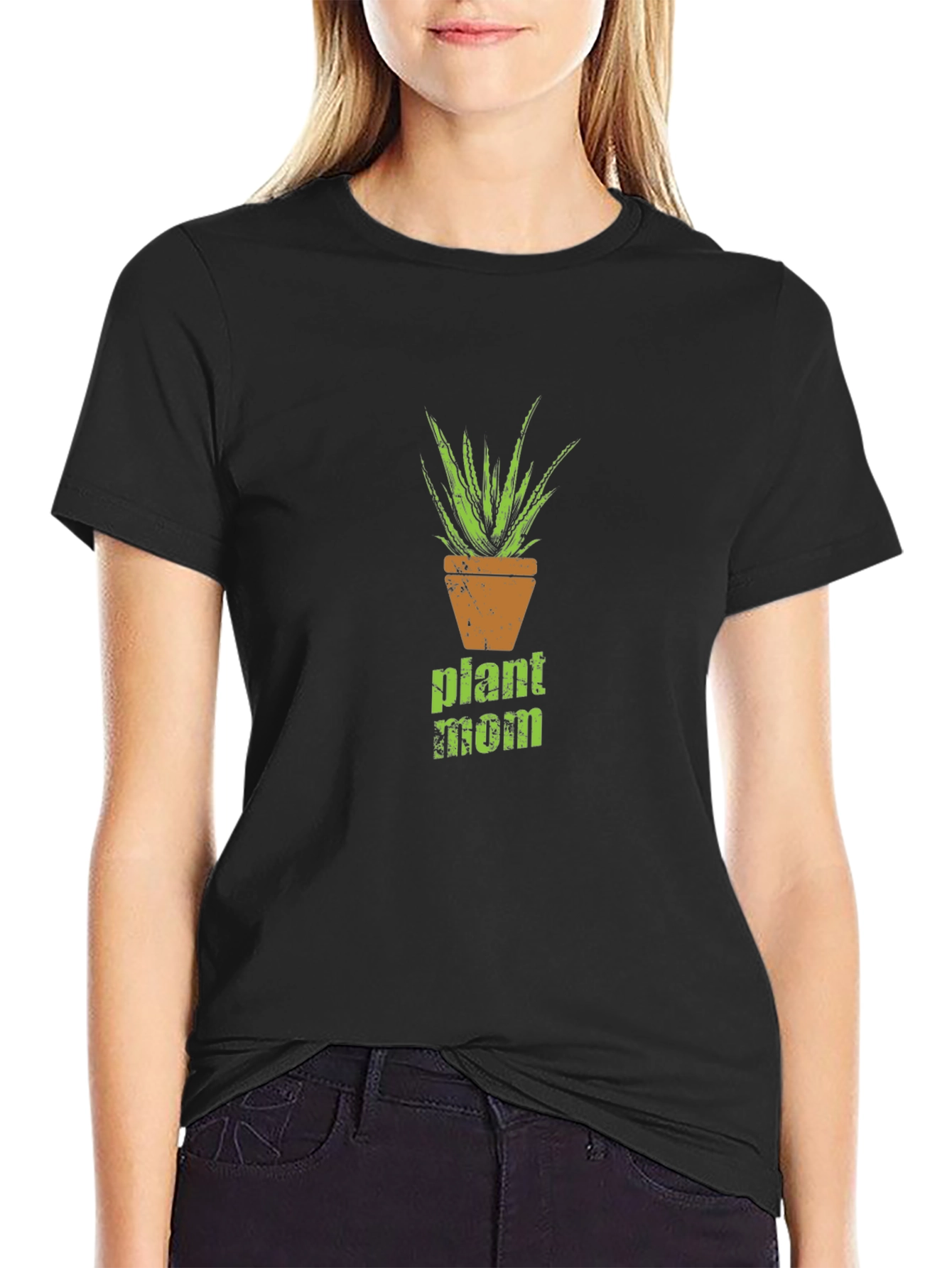 Plant Mom Graphic Tee - Black T-Shirt