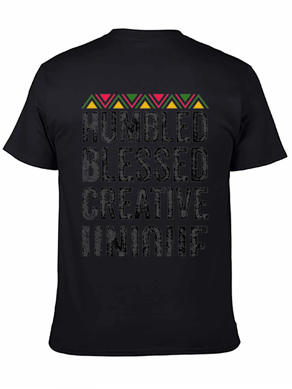 Humbled Blessed Creative Unique Black Graphic Tee