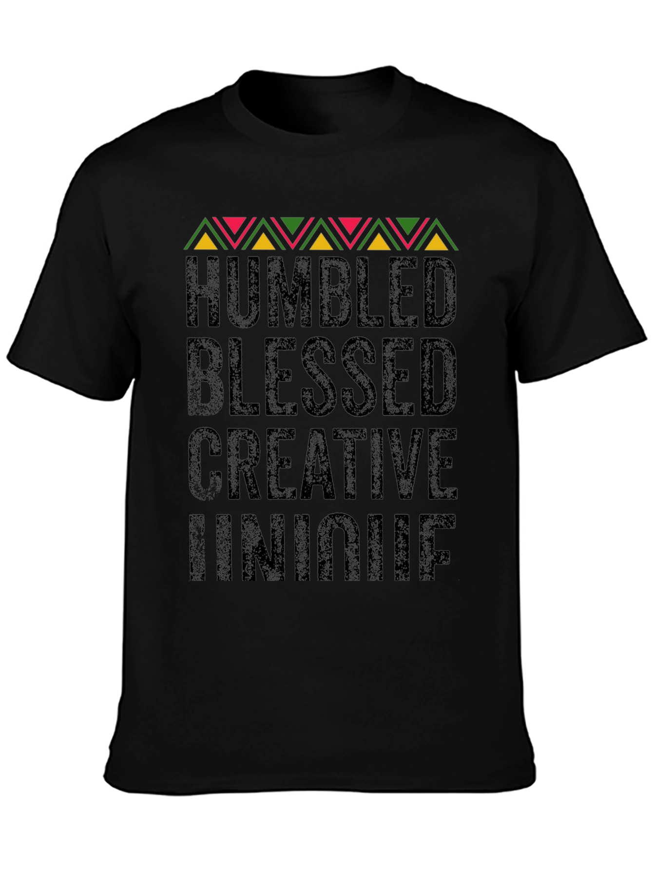 Humbled Blessed Creative Unique Black Graphic Tee