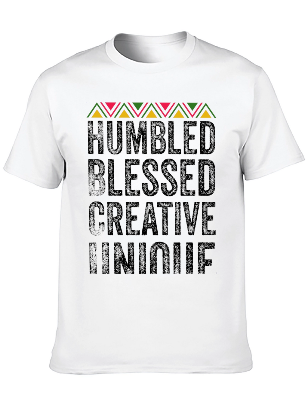 Humbled Blessed Creative Unique Black Graphic Tee