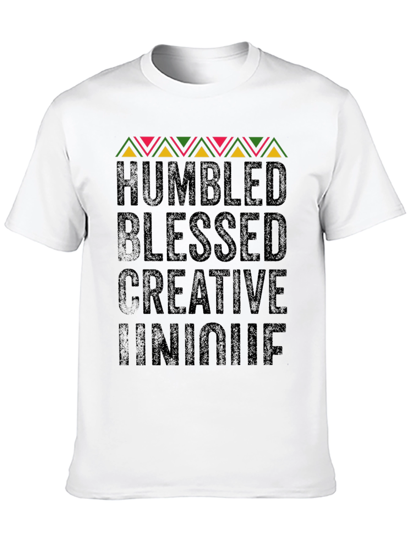 Humbled Blessed Creative Unique Black Graphic Tee