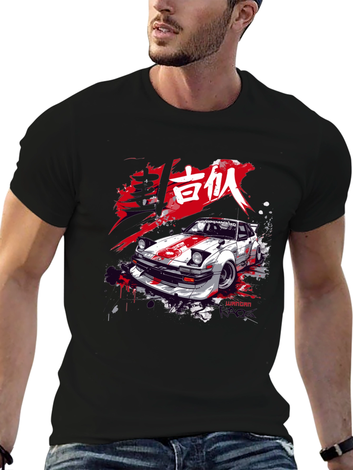 JDM Car Graphic Tee - Black