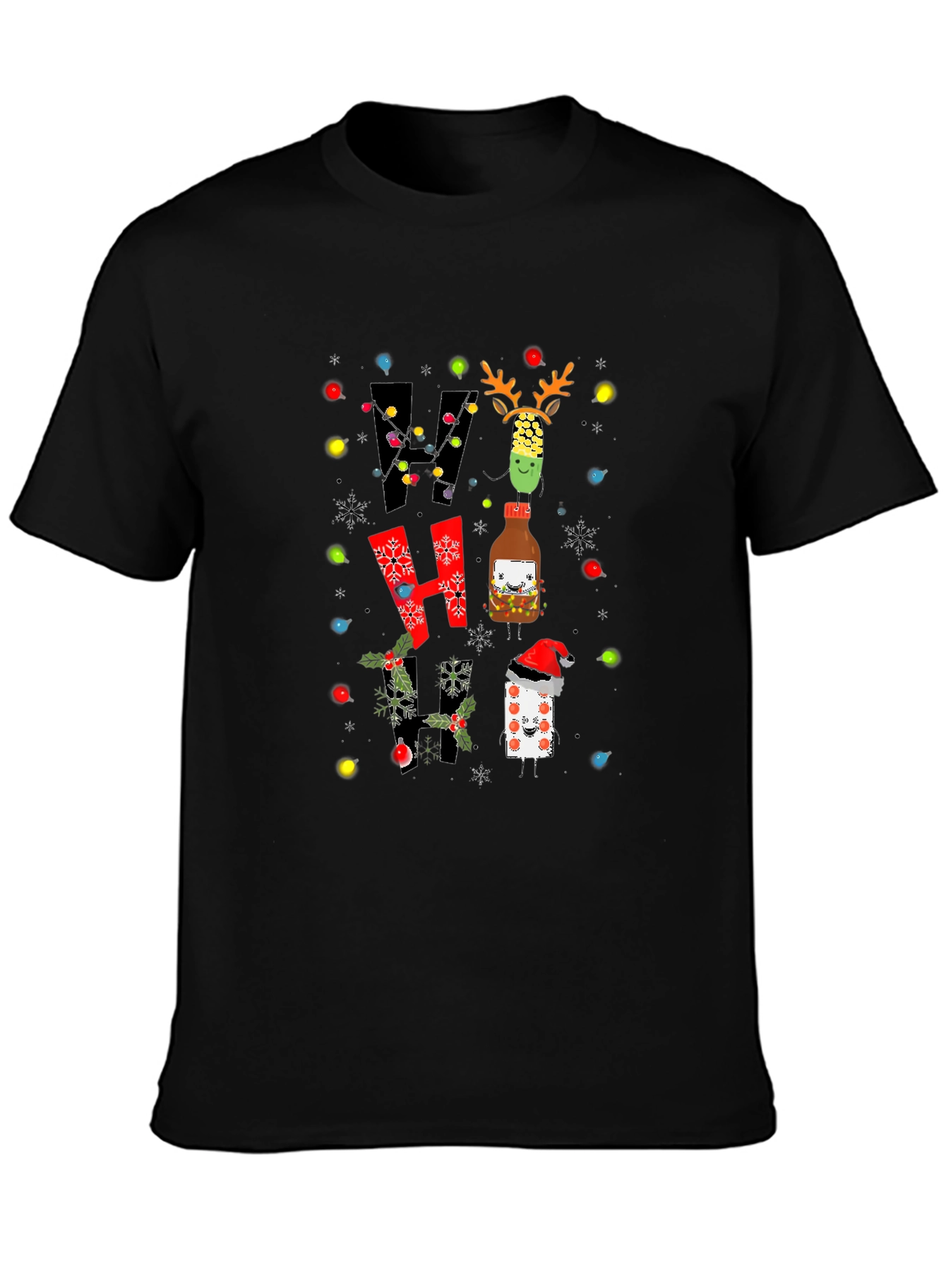 Festive Holiday HO HO HO T-Shirt