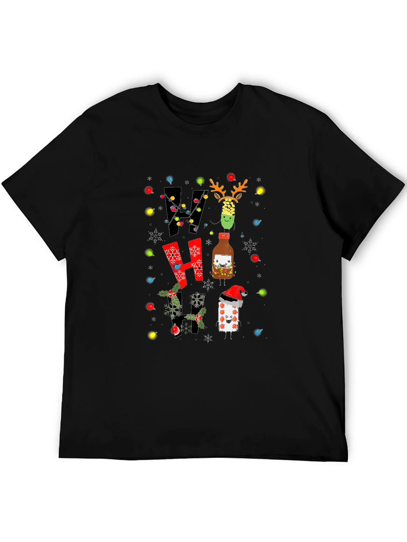 Festive Holiday HO HO HO T-Shirt