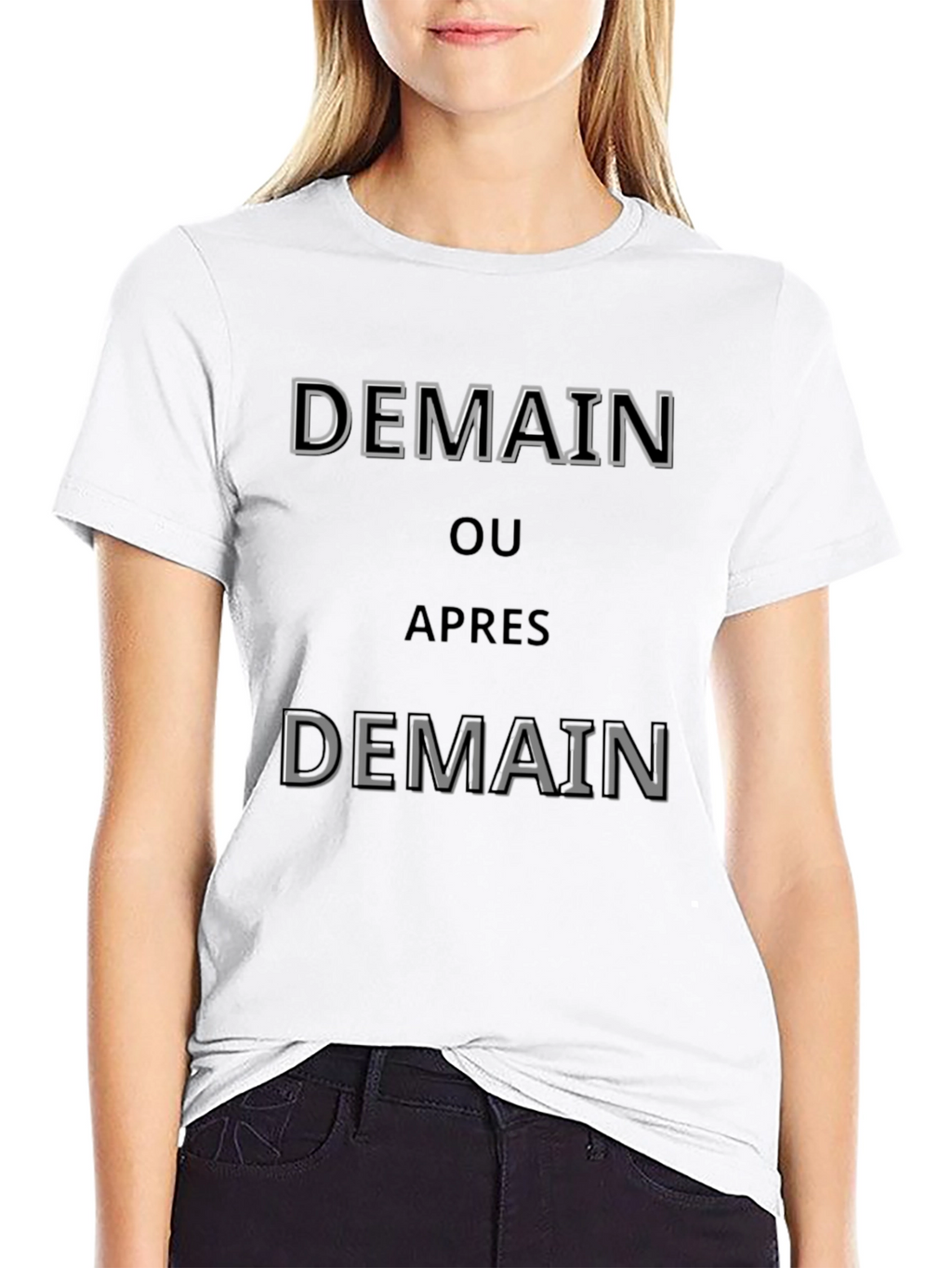 Demain T-Shirt - Stylish French Slogan Tee