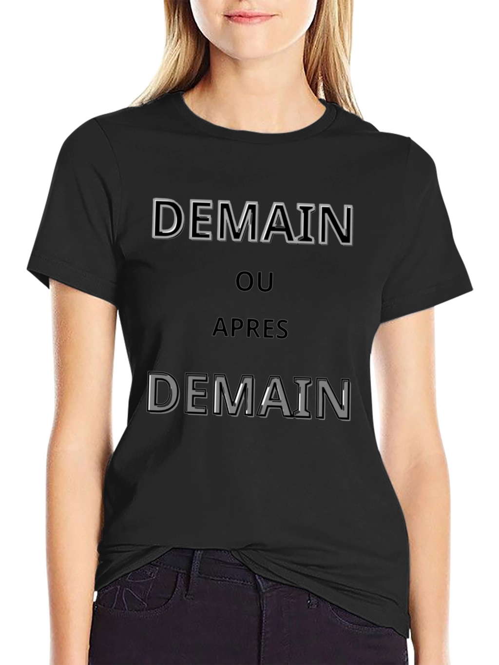 Demain T-Shirt - Stylish French Slogan Tee