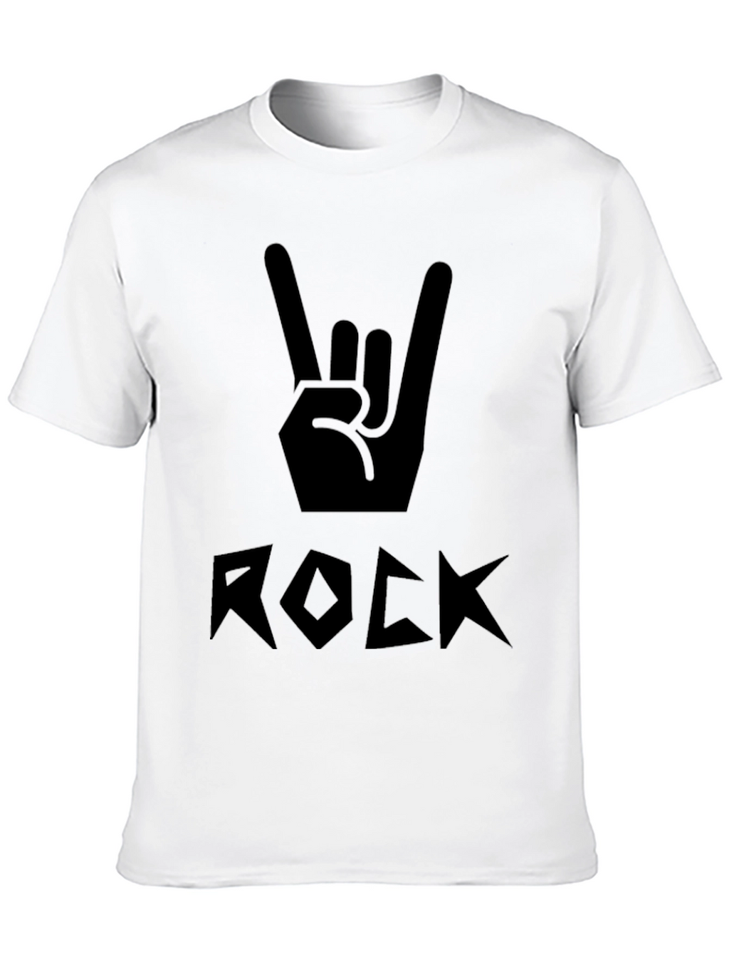 Rock On Black Graphic Tee