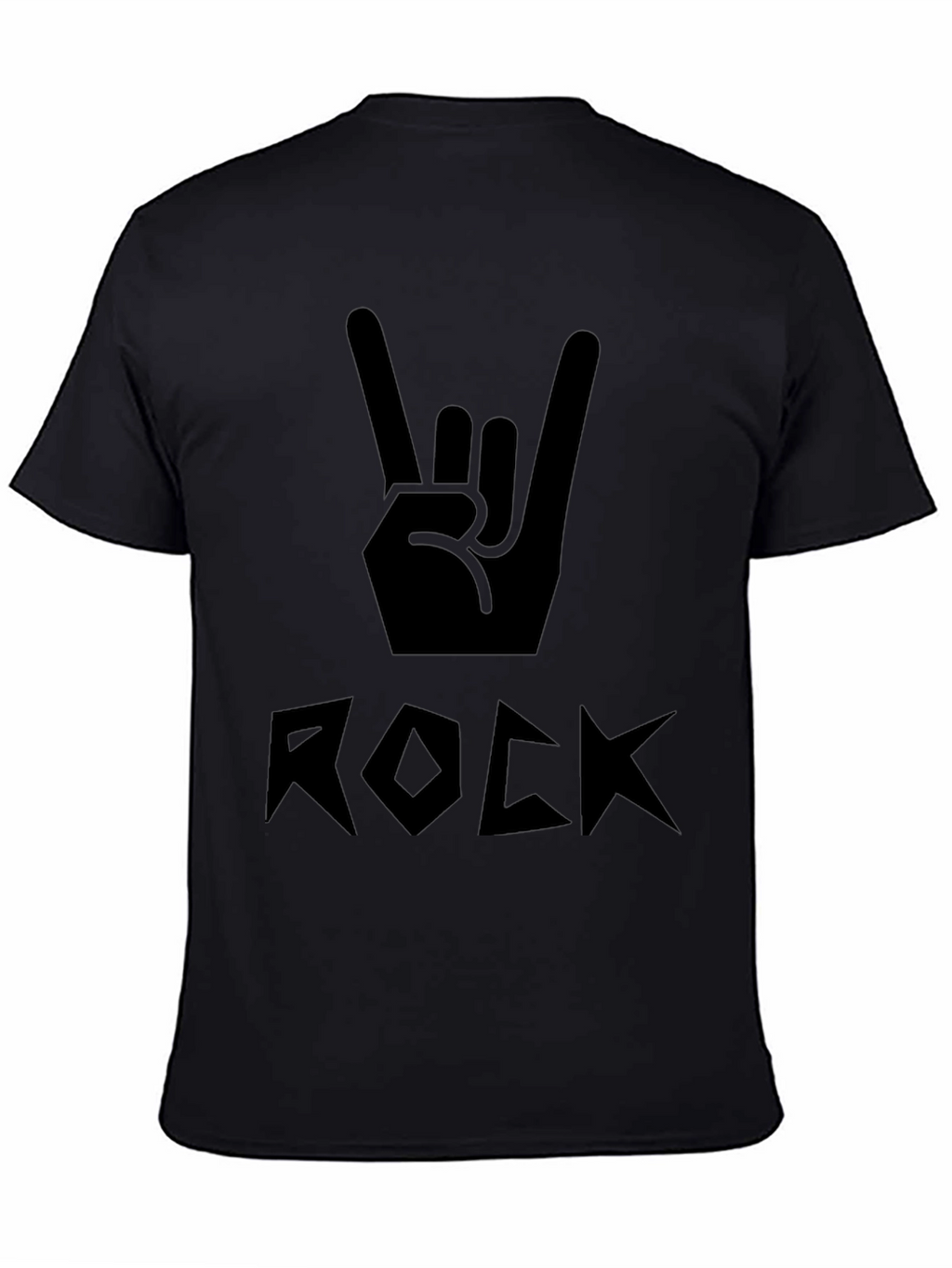 Rock On Black Graphic Tee