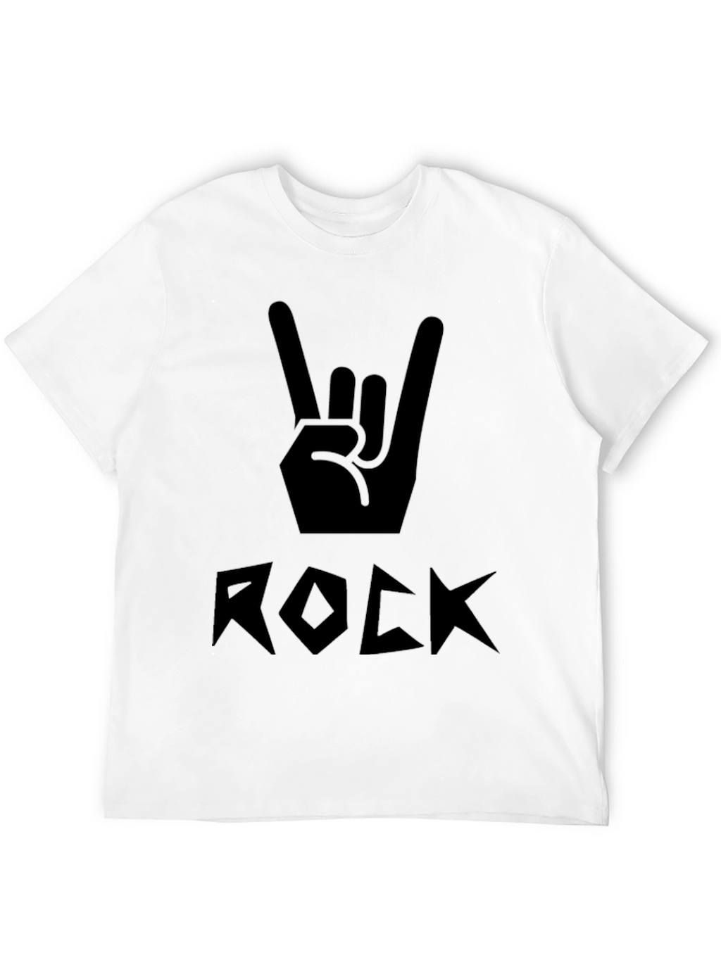 Rock On Black Graphic Tee