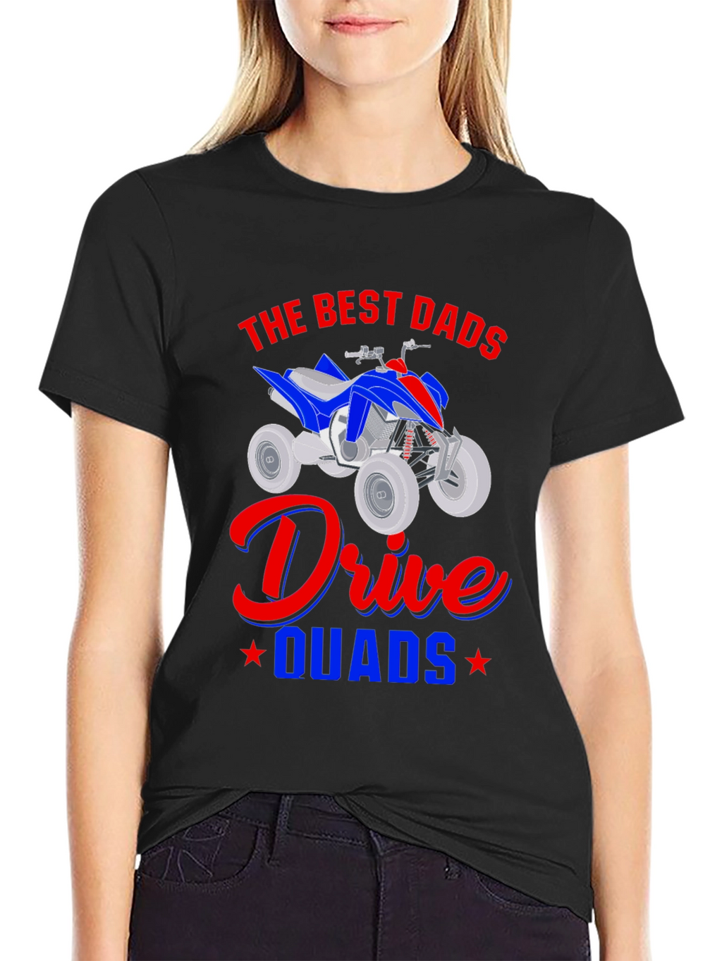 Best Dads Drive Quads T-Shirt Black