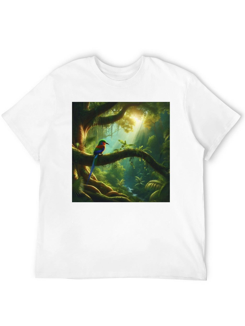 Jungle Bird T-Shirt - Vibrant Nature Tee
