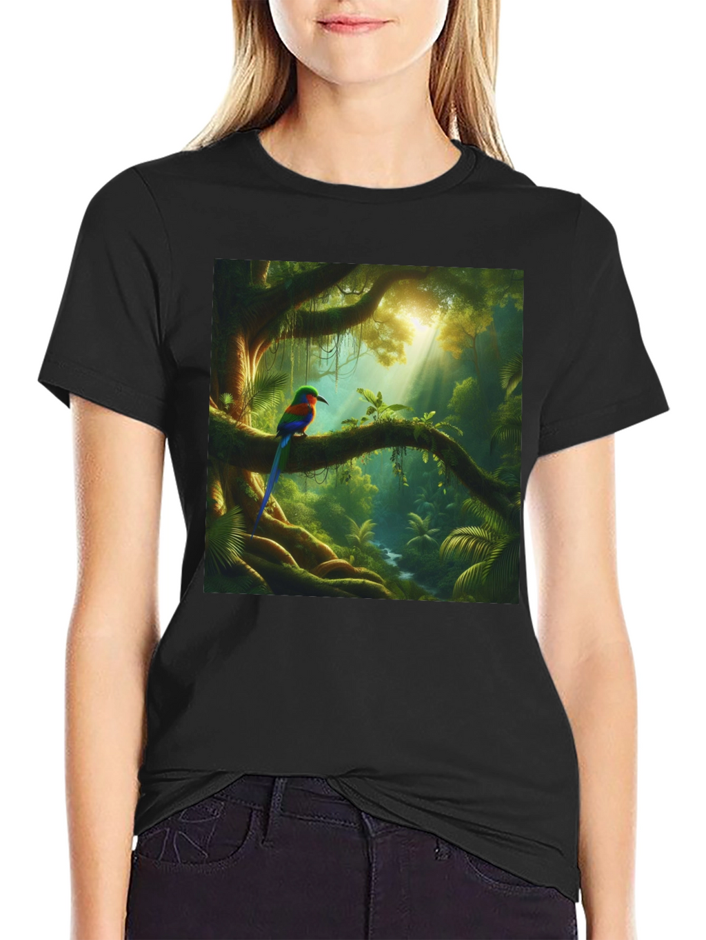 Jungle Bird T-Shirt - Vibrant Nature Tee