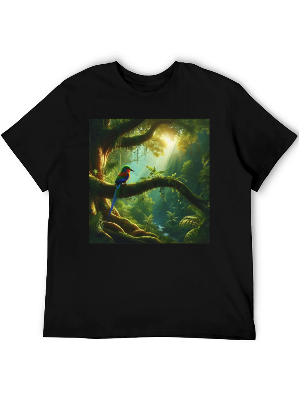 Jungle Bird T-Shirt - Vibrant Nature Tee