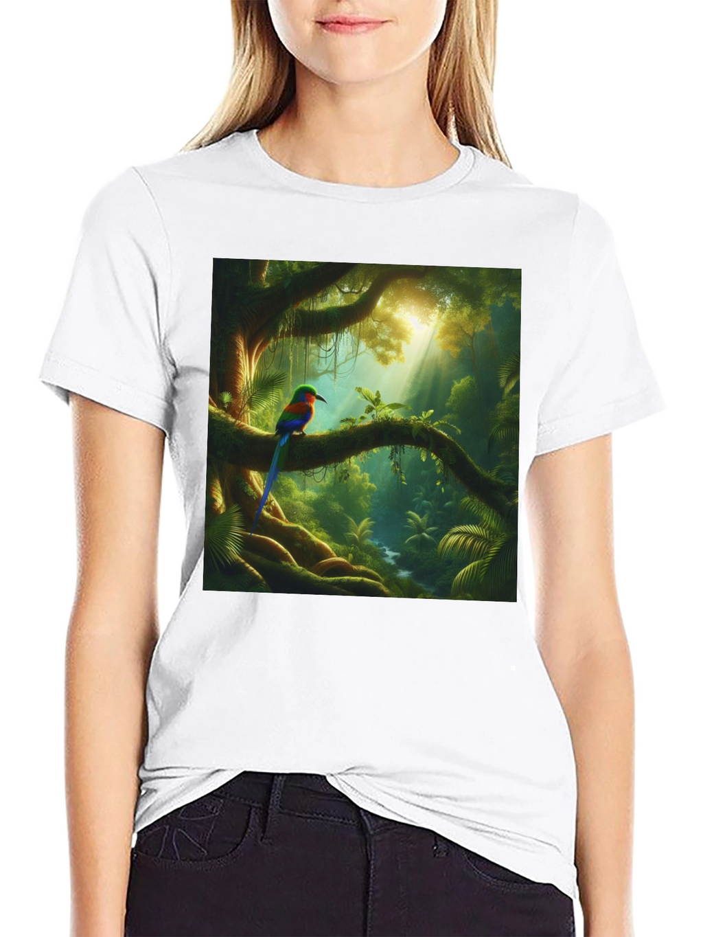 Jungle Bird T-Shirt - Vibrant Nature Tee