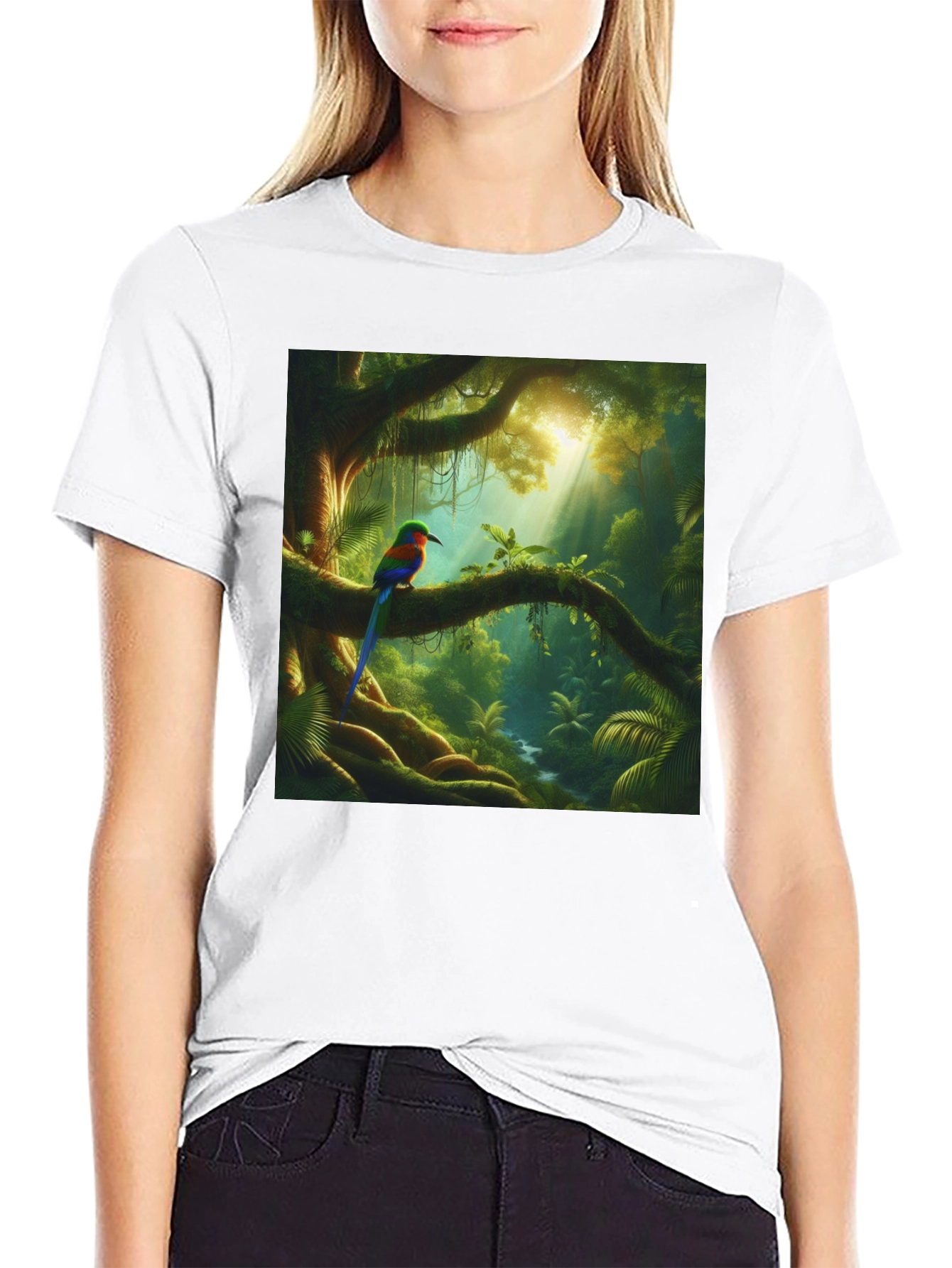 Jungle Bird T-Shirt - Vibrant Nature Tee