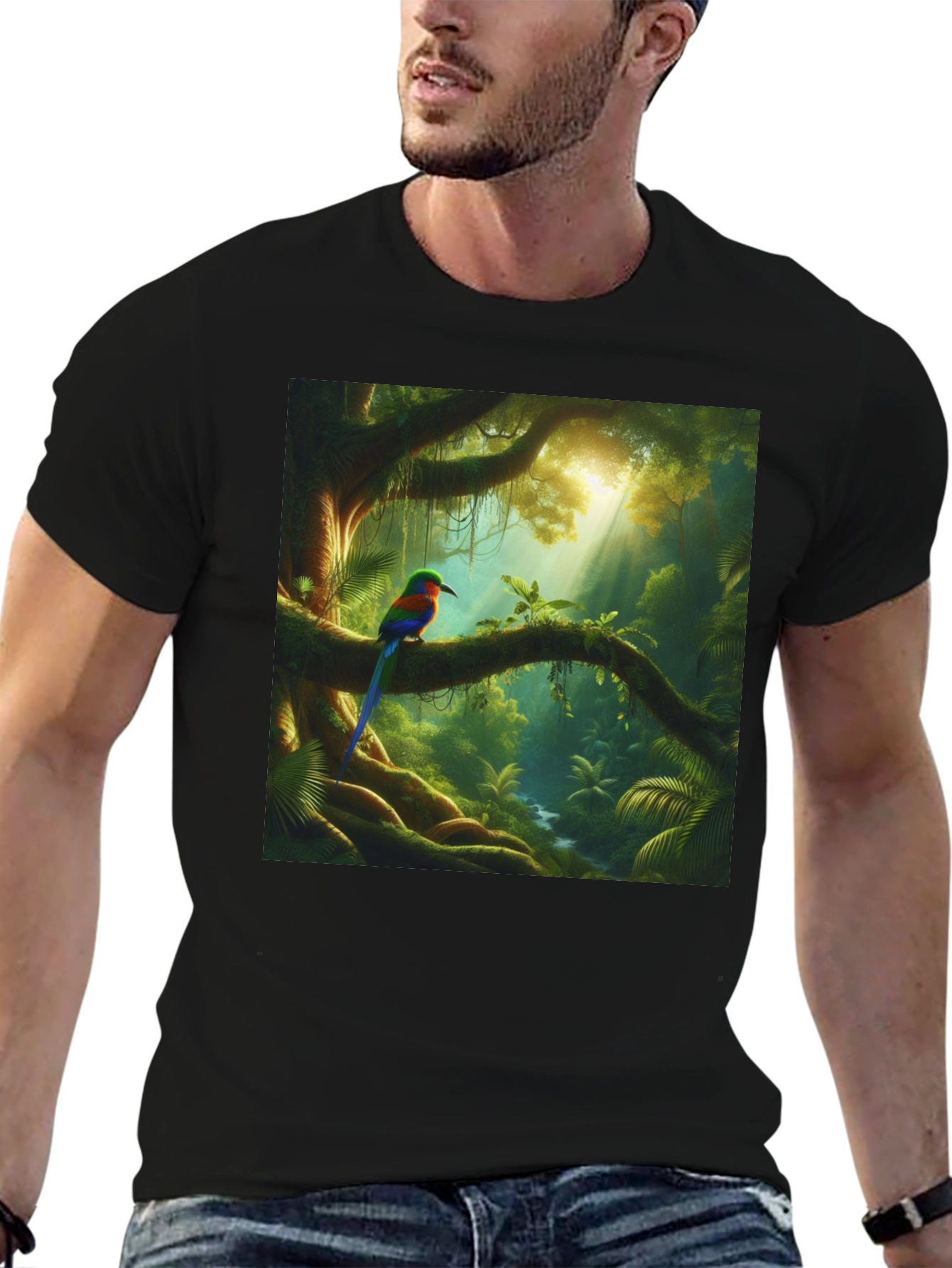 Jungle Bird T-Shirt - Vibrant Nature Tee