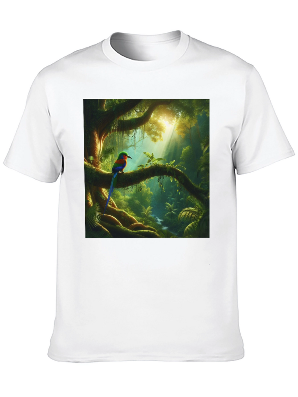 Jungle Bird T-Shirt - Vibrant Nature Tee
