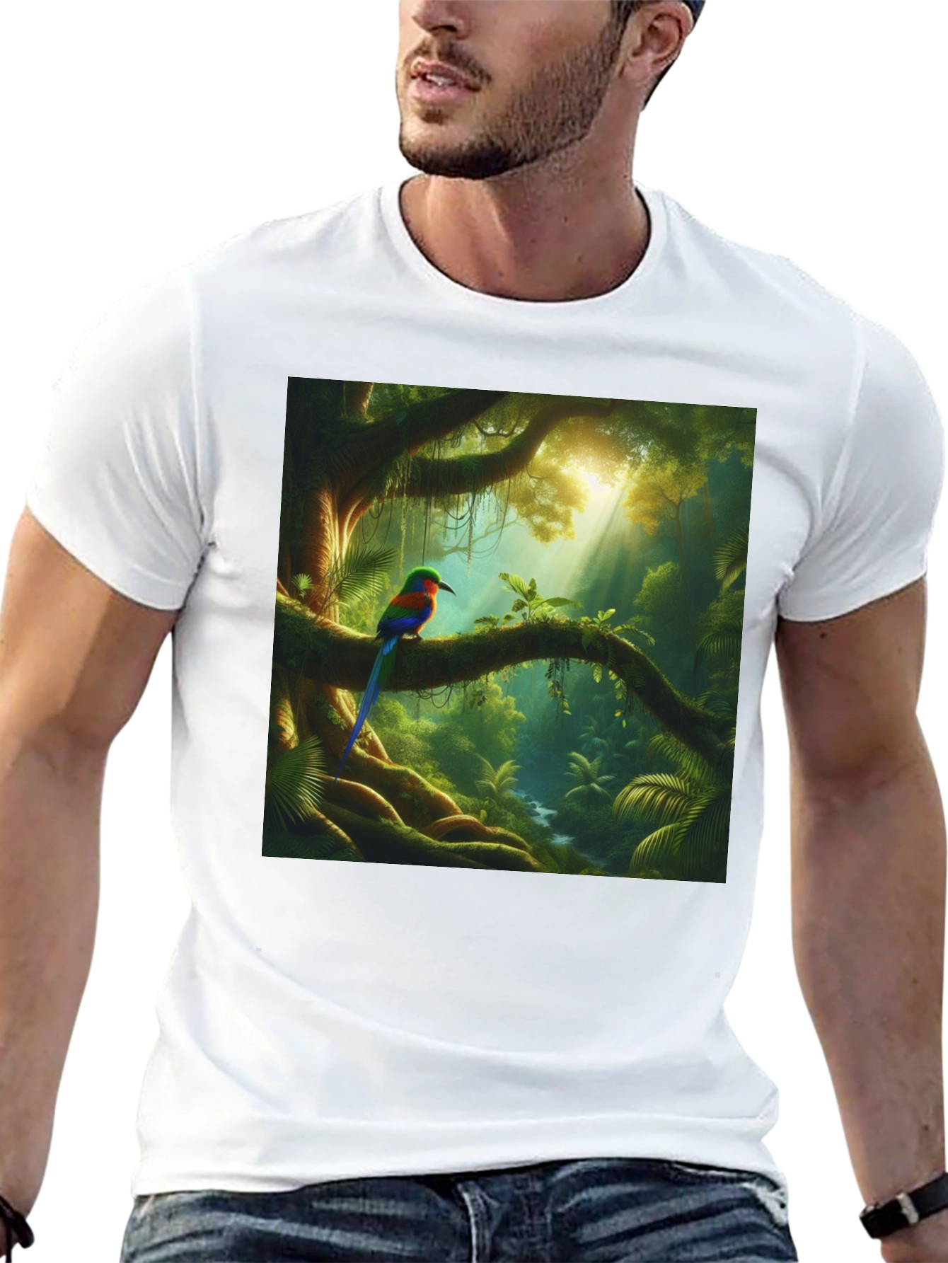 Jungle Bird T-Shirt - Vibrant Nature Tee