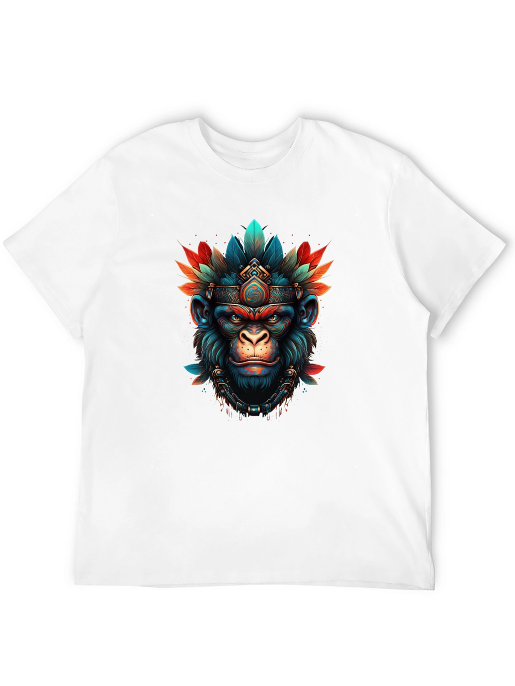 Tribal Monkey T-Shirt - Unique Graphic Tee