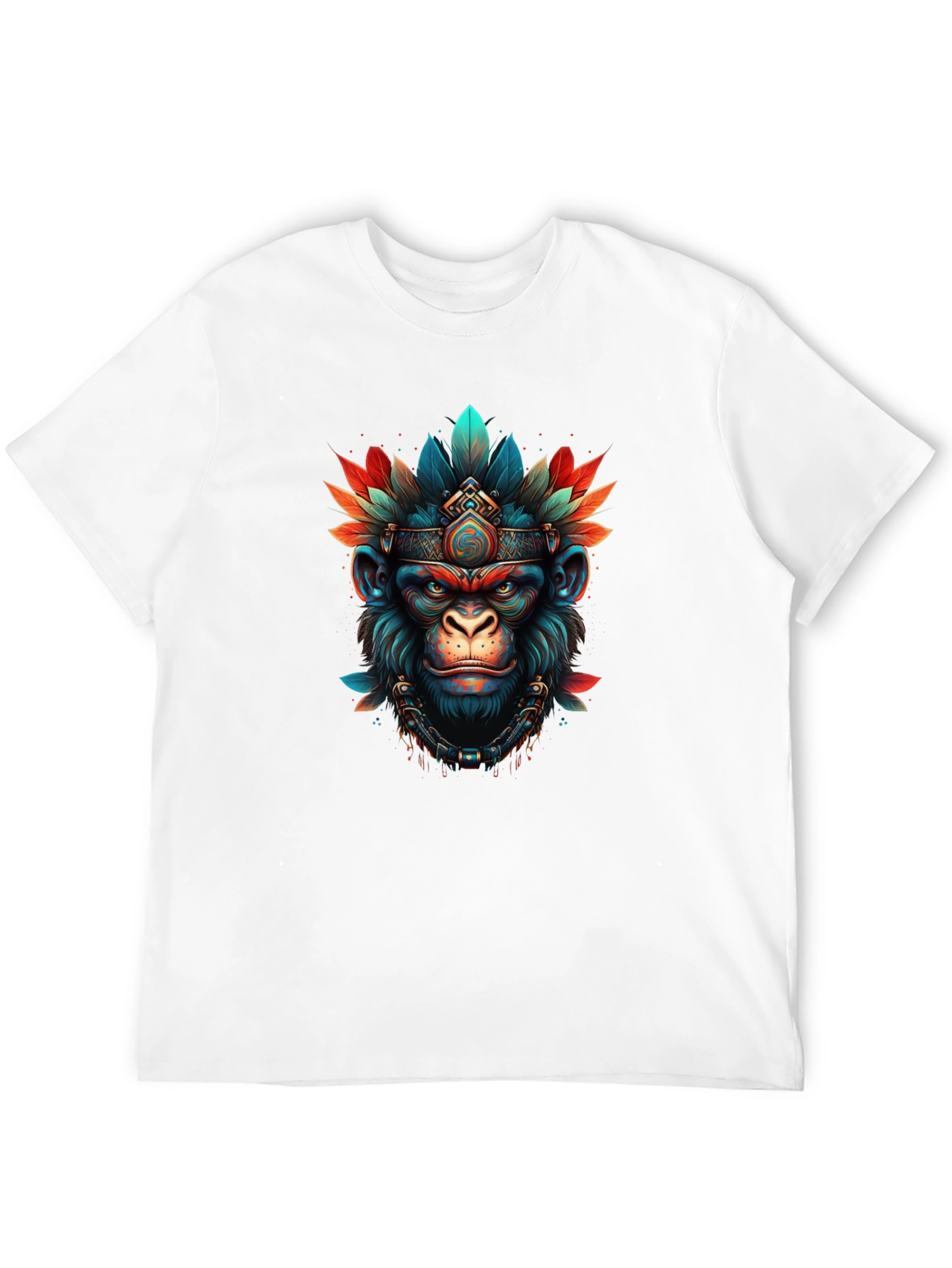 Tribal Monkey T-Shirt - Unique Graphic Tee