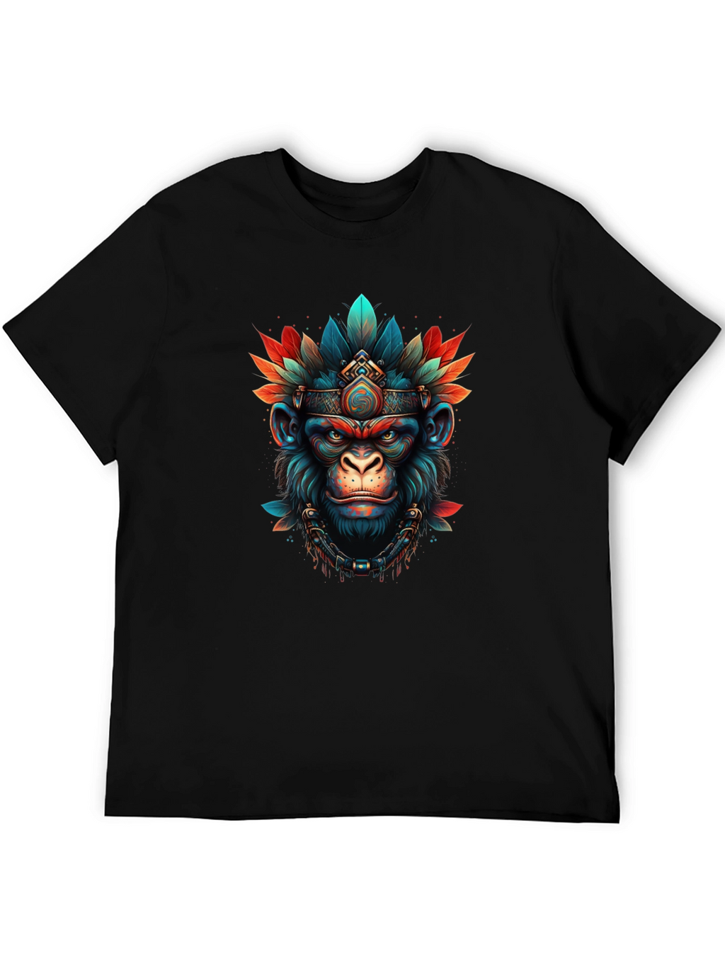 Tribal Monkey T-Shirt - Unique Graphic Tee