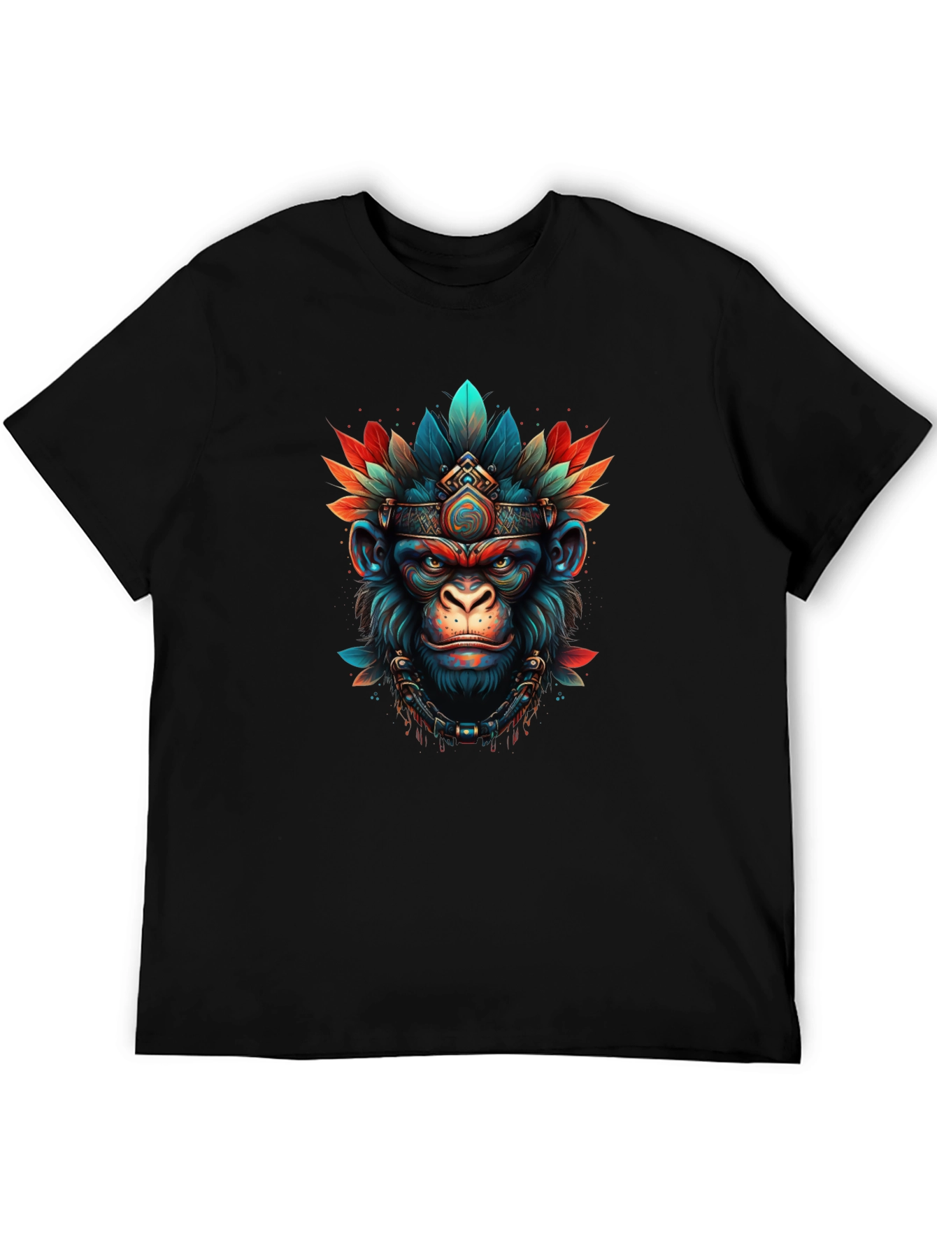 Tribal Monkey T-Shirt - Unique Graphic Tee