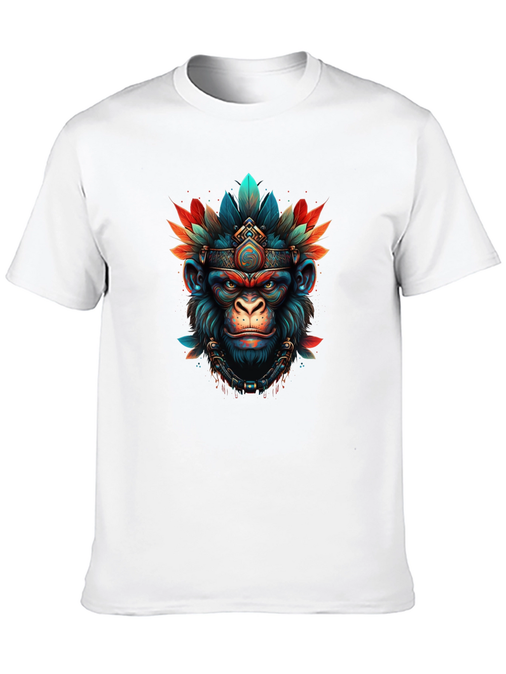 Tribal Monkey T-Shirt - Unique Graphic Tee