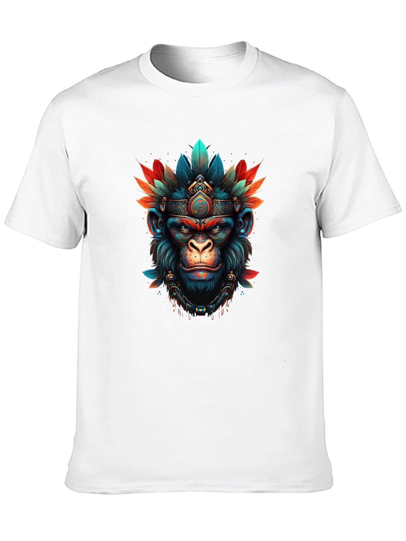 Tribal Monkey T-Shirt - Unique Graphic Tee