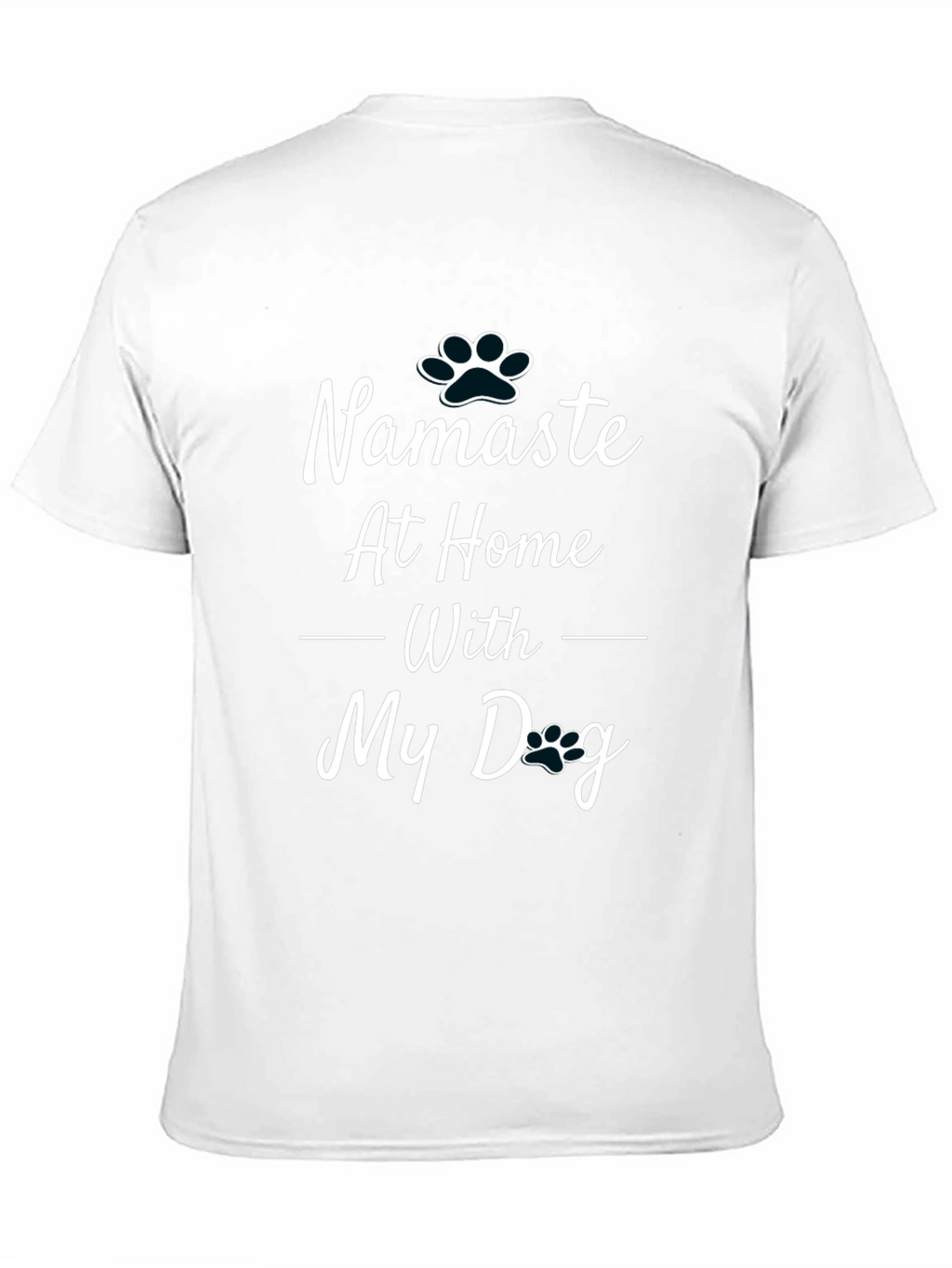 Namaste At Home With My Dog Black T-Shirt