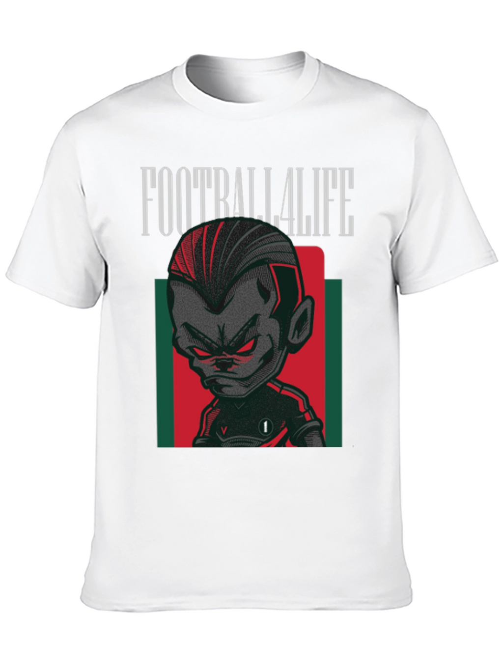 Football4Life Graphic Tee - Black Cotton T-Shirt