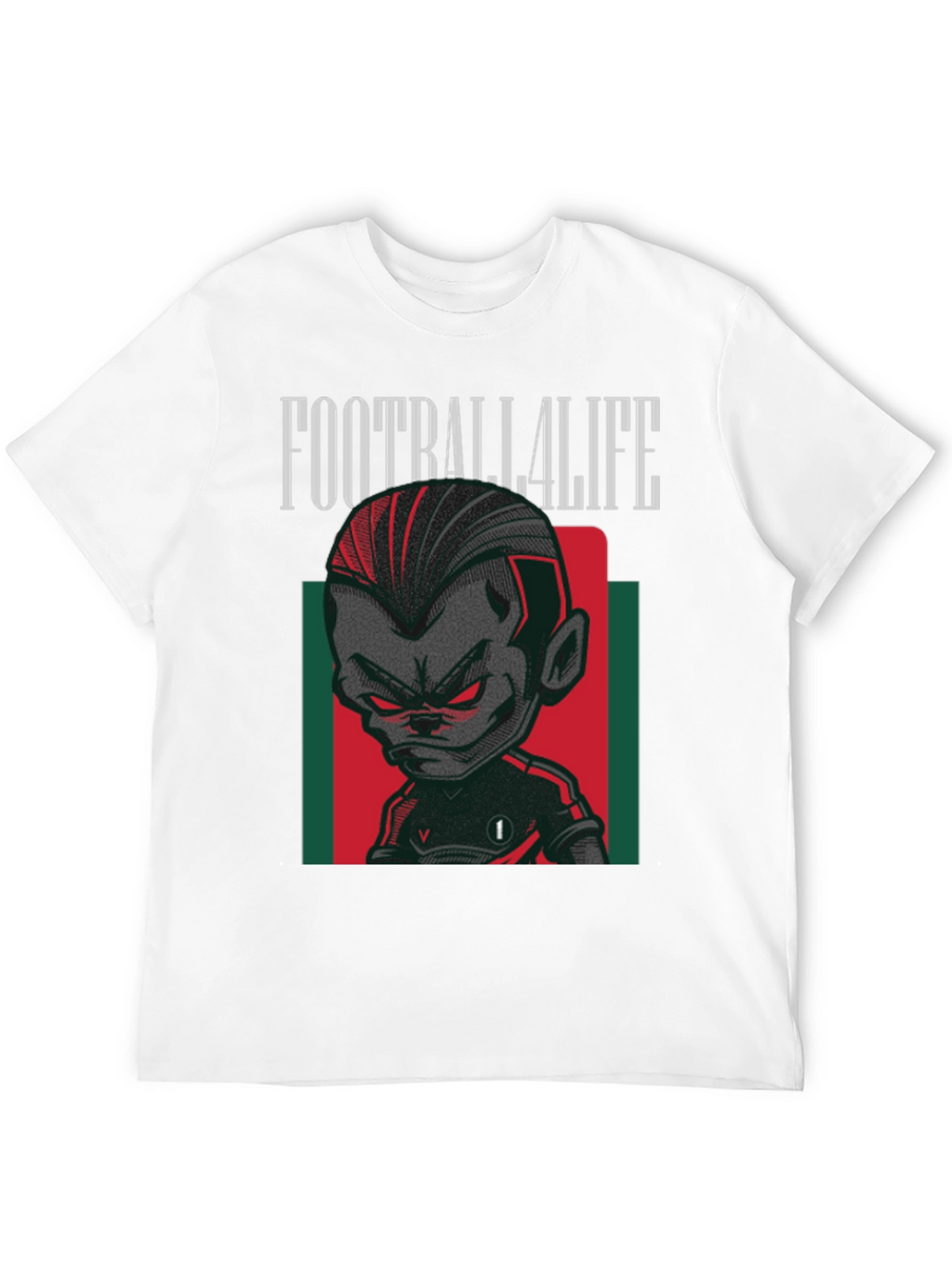 Football4Life Graphic Tee - Black Cotton T-Shirt
