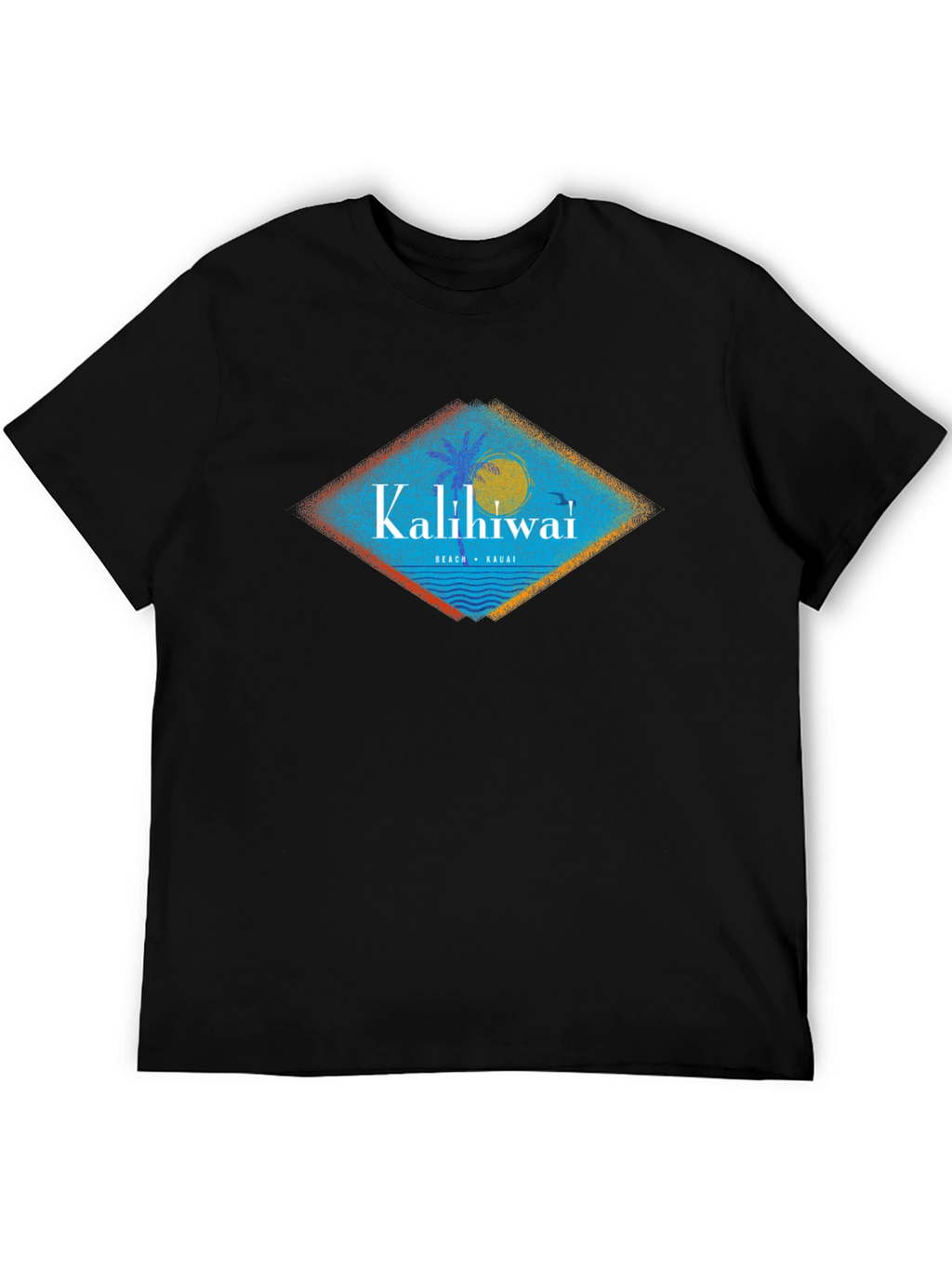 Kalihiwai Beach T-Shirt - Black