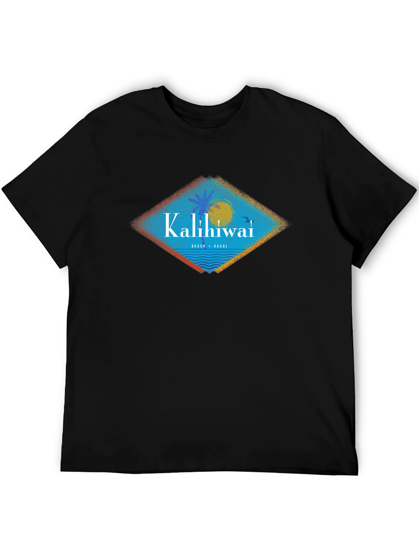 Kalihiwai Beach T-Shirt - Black