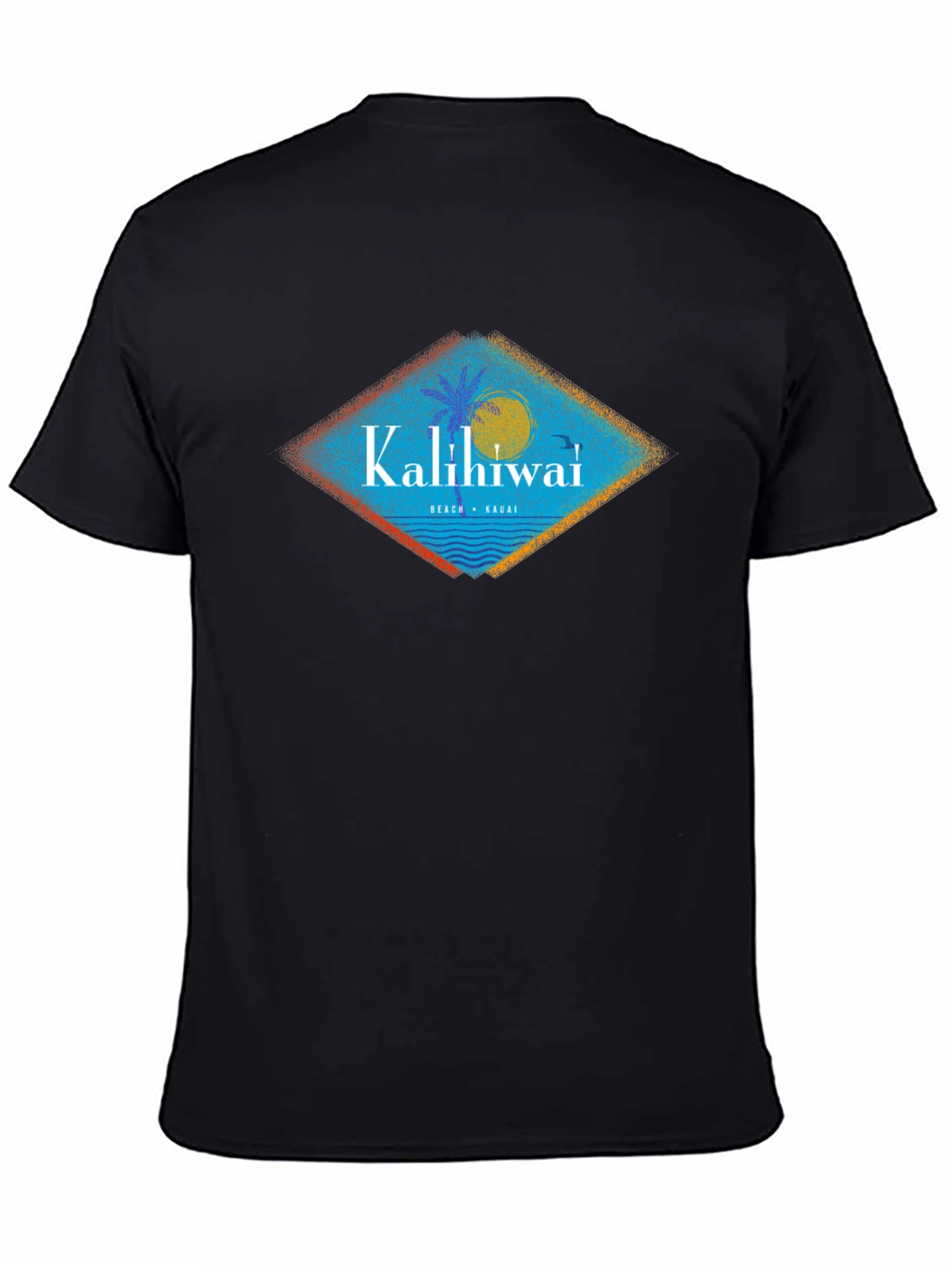 Kalihiwai Beach T-Shirt - Black